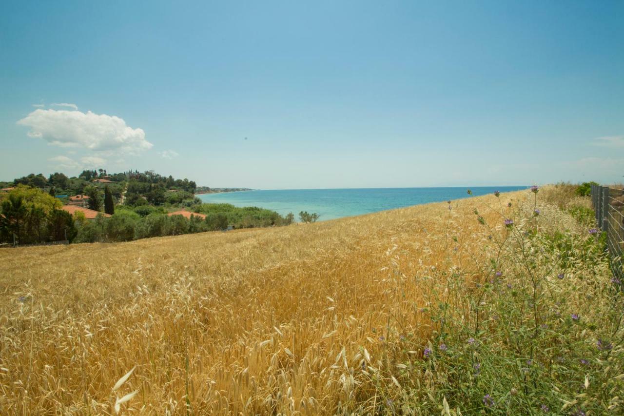 Magnificent Seascape Villa On A Secluded Beach Nea Moudania Esterno foto