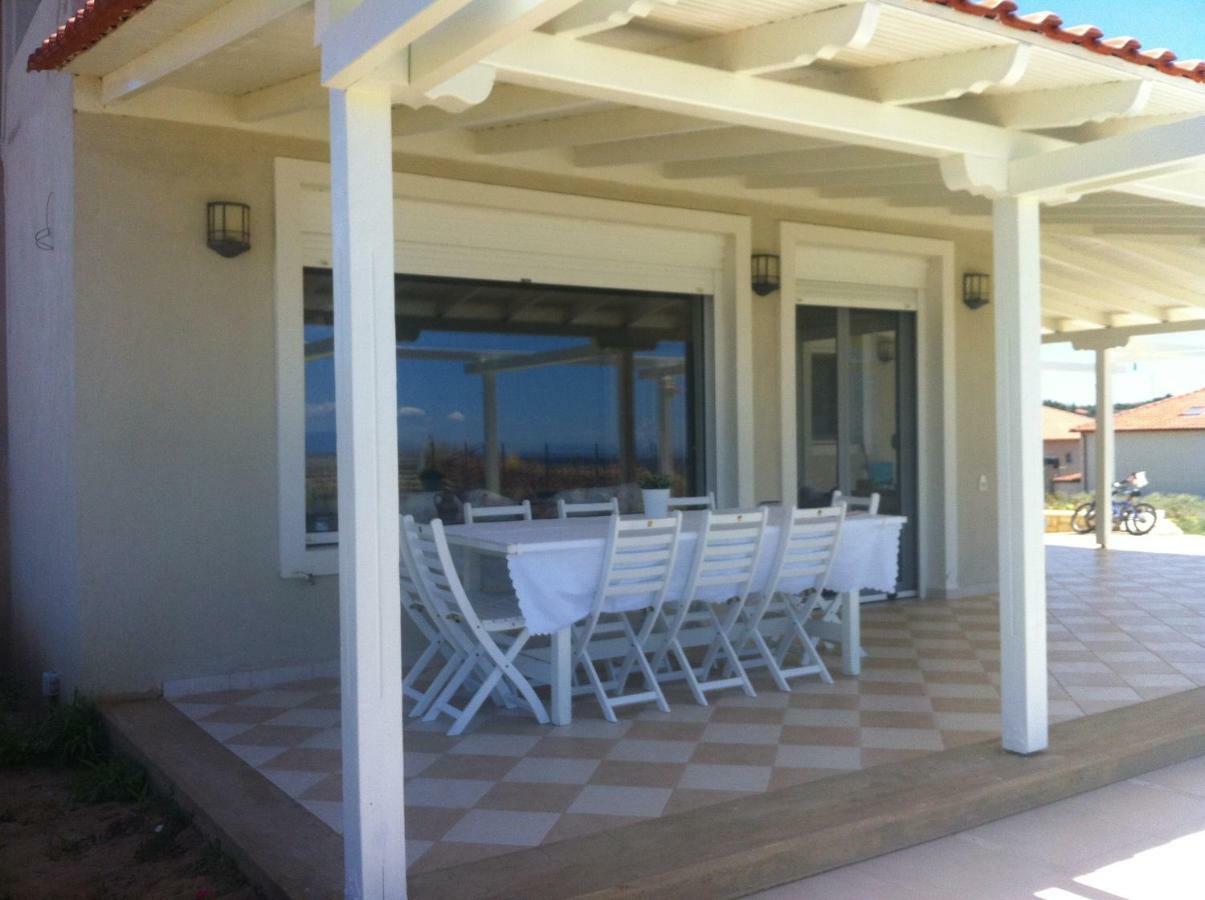 Magnificent Seascape Villa On A Secluded Beach Nea Moudania Esterno foto